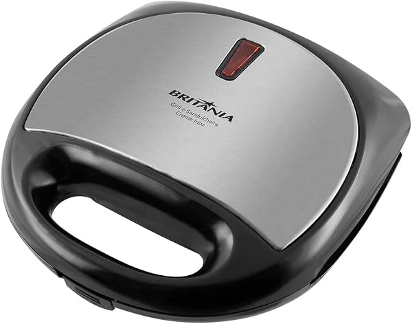 Sanduicheira e Grill Britânia Crome Inox